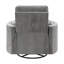Fauteuil inclinable oscillant en chenille gris anthracite Sagen-376284327