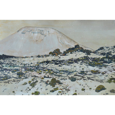 Frozen Volcanic Peaks Print by Other Artist