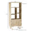 Aanika 180cm H x 80cm W Solid Wood Standard Bookcase-1917315732
