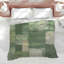 Édredon vert et beige abstrait-126684543
