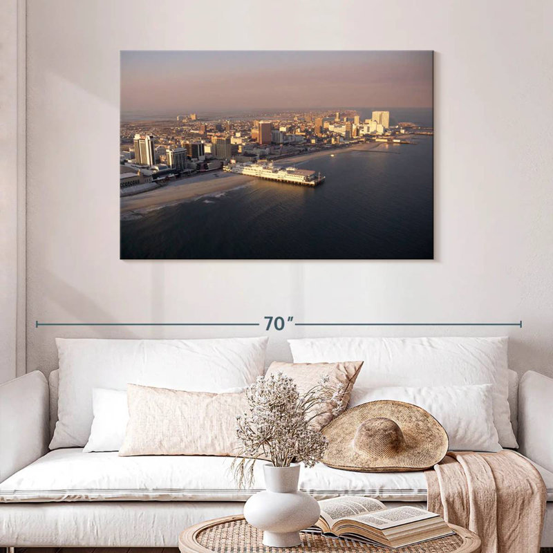 Nicci Atlantic City Coastline, 30" H x 45" W