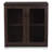 Guillaumette Dark Brown Sideboard with Two Glass Doors, 31.09'' H X 32.69'' W X 15.54'' D