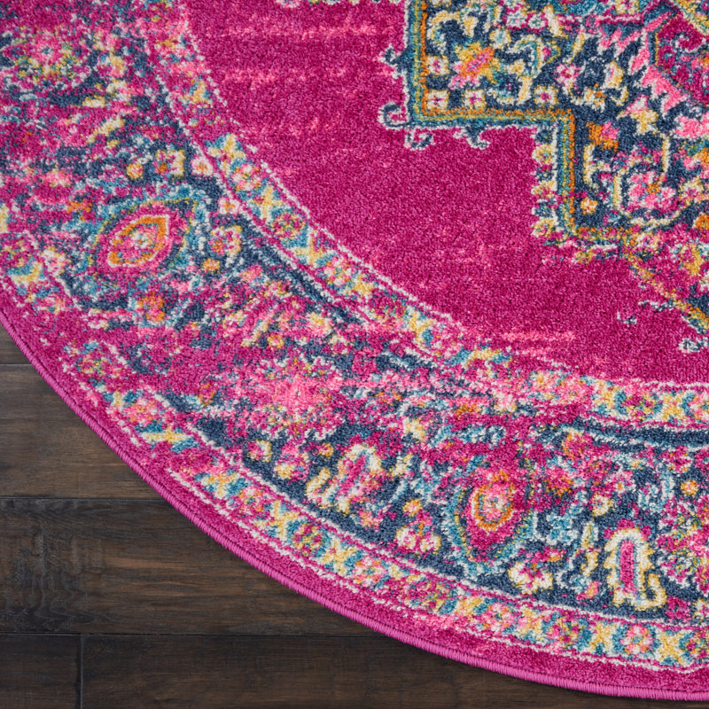 Oriental Indoor Rug, Round 5'3"