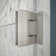 Unidoor Plus 53" W x 36.375" D x 72" H Frameless Pivot Rectangle Shower Enclosure with Fixed Panel