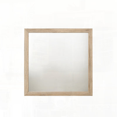 Natural Finish Mirror with Molded Trim Wooden Frame