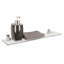 Sutton Wall Mounted Glass Shelf with Chrome Brackets 50cm