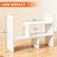 White Adjustable Wooden Desk Shelf