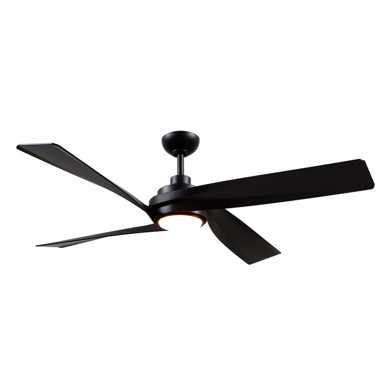 Horizon LED Ceiling Fan, Matte Black, Matte Black