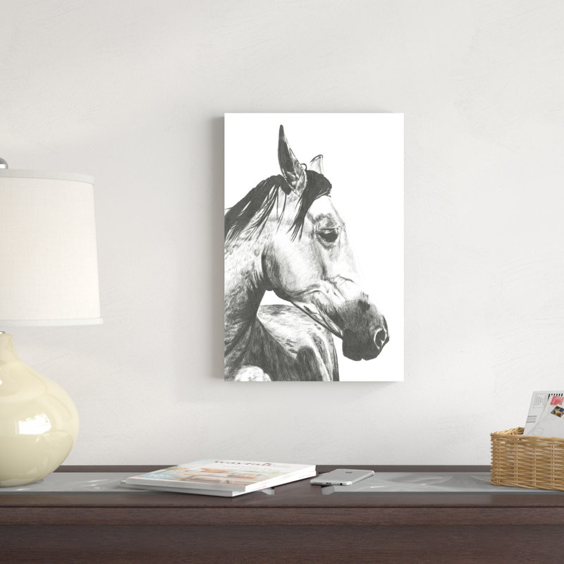 Instantané de la faune: cheval II, H 18 po x l 12 po x P 1,25 po