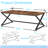 Writing Desk,Industrial Wood Metal Work Desk for Writing Study-1156509994