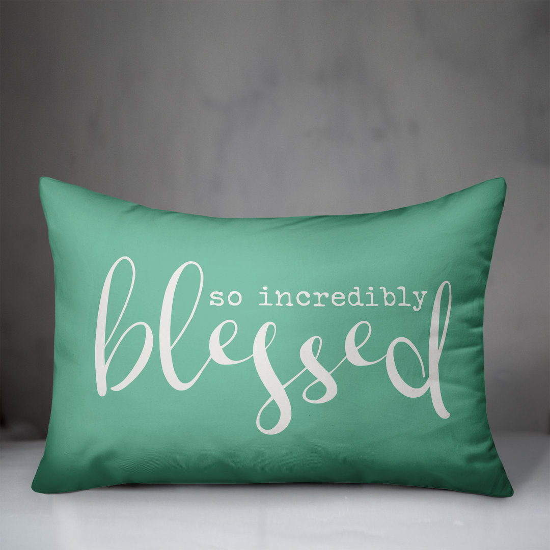 Adelaida So Incredibly Blessed Outdoor Rectangular Pillow Conver & Insert Designs Direct Creative Group 