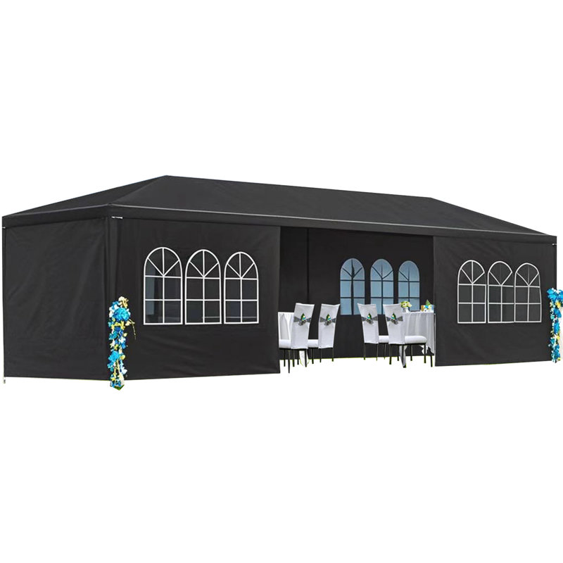 Pavillon de jardin pour l'extérieur avec 9 parois latérales amovibles