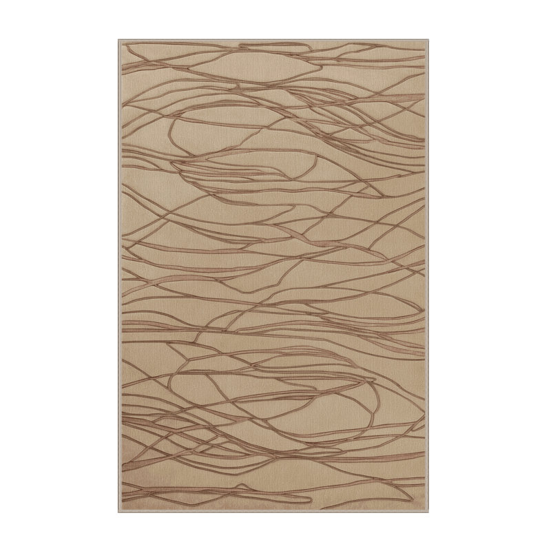 Tapis abstrait lavable à la machine, Tapis de couloir 2 pi x 4 pi