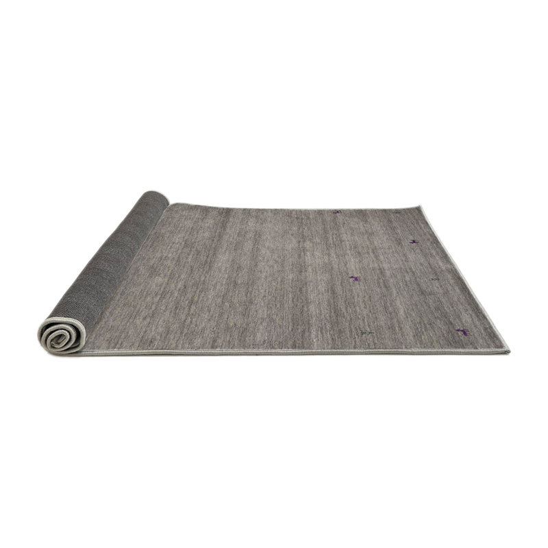 Tapis gris foncé Anneke, Rond 5 pi