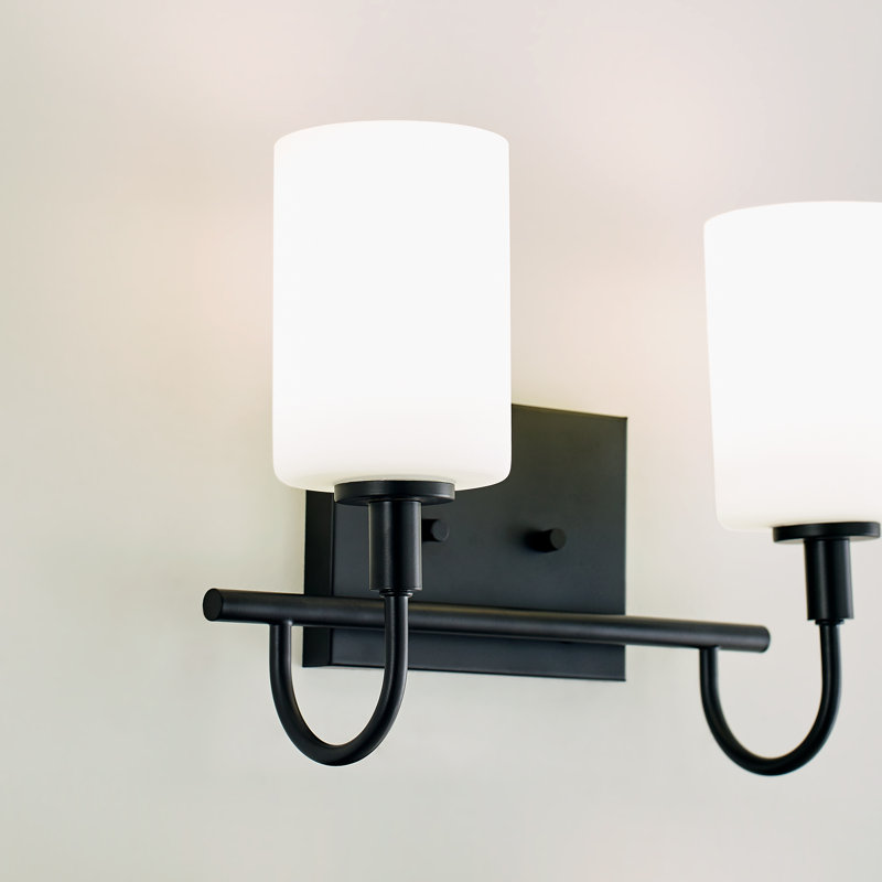 Two Light Wall / Bath, Midnight Black