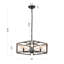 Lustre géométrique 4 lumières de style lanterne Mercer41