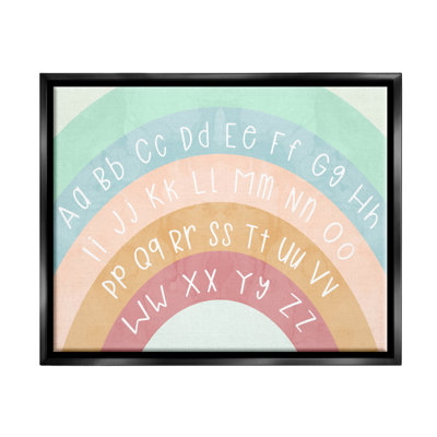 Ba-952-Floater " Alphabet Letters On Rainbow "