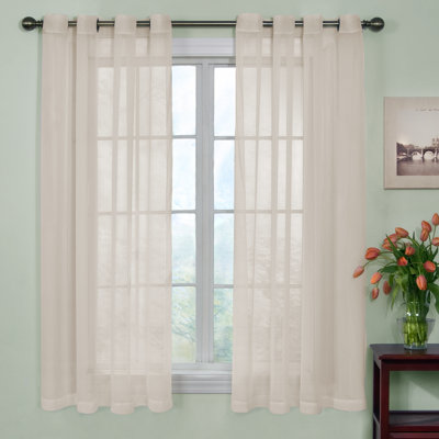 Diphda Sheer Curtain Single Panel