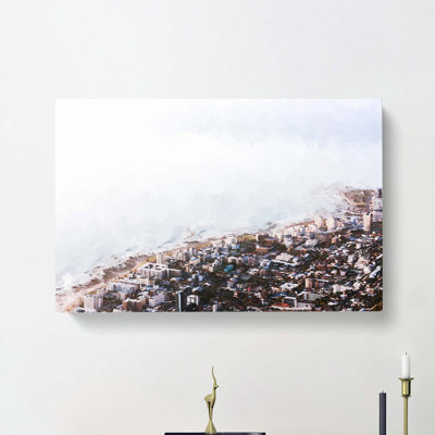 Seascape From Cape Town In Abstract - Wrapped Canvas