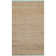 Tapis de couleur unie en jute / coton tissé à la main Doleman