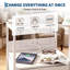 33 cm W Iron Bedside Table-2138807297
