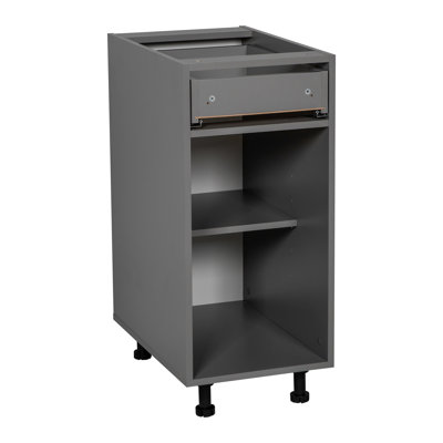 WITKITCHENS l 18 po x P 24 po x H 1/2 1/2 Panneau de particules à base ouverte sans portes en mat