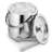 Hammered Ice Bucket - Ice Bucket With Tongs - Insulated Ice Bucket With Lid - Double Wall Ice Bucket 3 Quarts