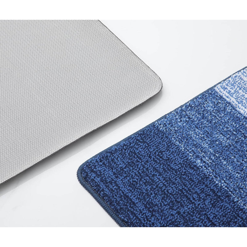 Door Mats Indoor, Machine Washable Soft Doormats, Navy Blue, 50 cm W x 80 cm L