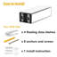 Tablettes murales flottantes en verre Charleily