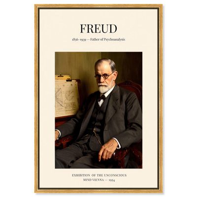 Father of Psychoanalysis Canvas Historic Men Posters by Art Remedy