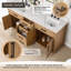 Ensemble de meuble-lavabo double avec miroir Gavino-547122679-584139499-584139498
