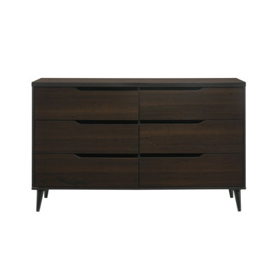 Weigel 6 Drawer 58" W Double Dresser