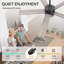 Ventilateur de plafond standard à 5 pales de 52 po avec télécommande et ensemble d'éclairage inclus Javonnie-170046905-170046904
