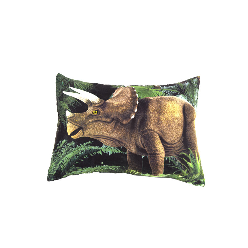 Twin Green Dinosaur Forest Microfiber Bed Set