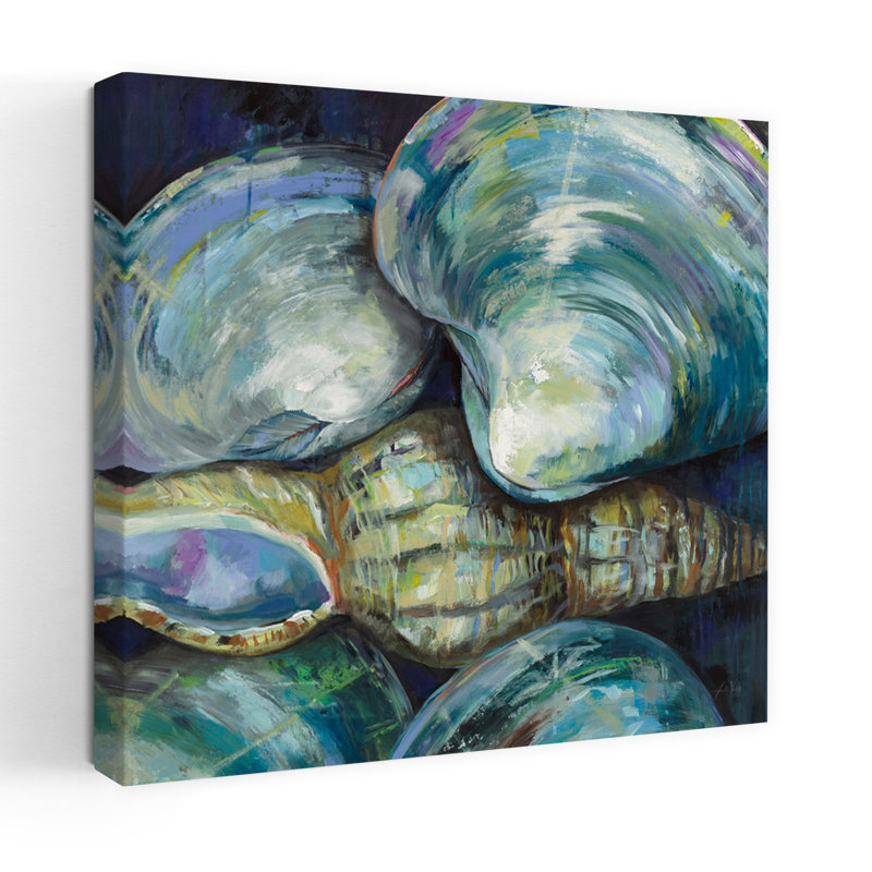 Été côtier de la Nouvelle-Angleterre avec art côtier bleu, H 36 po x l 36 po