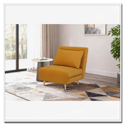 Fauteuil d'appoint rembourré convertible