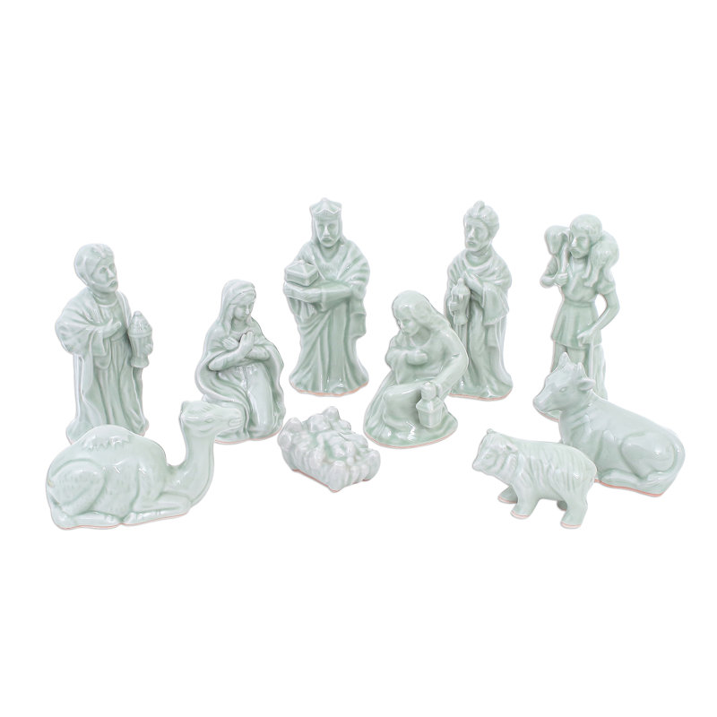 Ensemble de 10 figurines Cosey, Vert