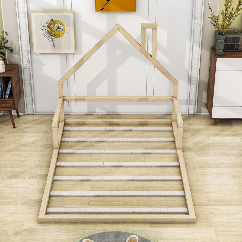 Platform Bed, Natural