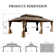 24 Ft. W x 14 Ft. D Aluminum Barrel Gazebo