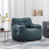 Soft Tufted Foam Bean Bag Chair With Fabric