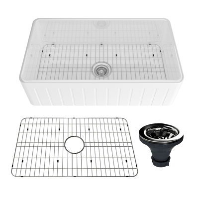 Single Bowl Fireclay Kitchen Sink