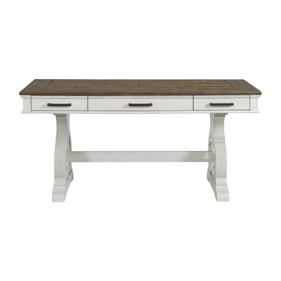 Isamu Solid Wood Writing Desk Ophelia & Co.