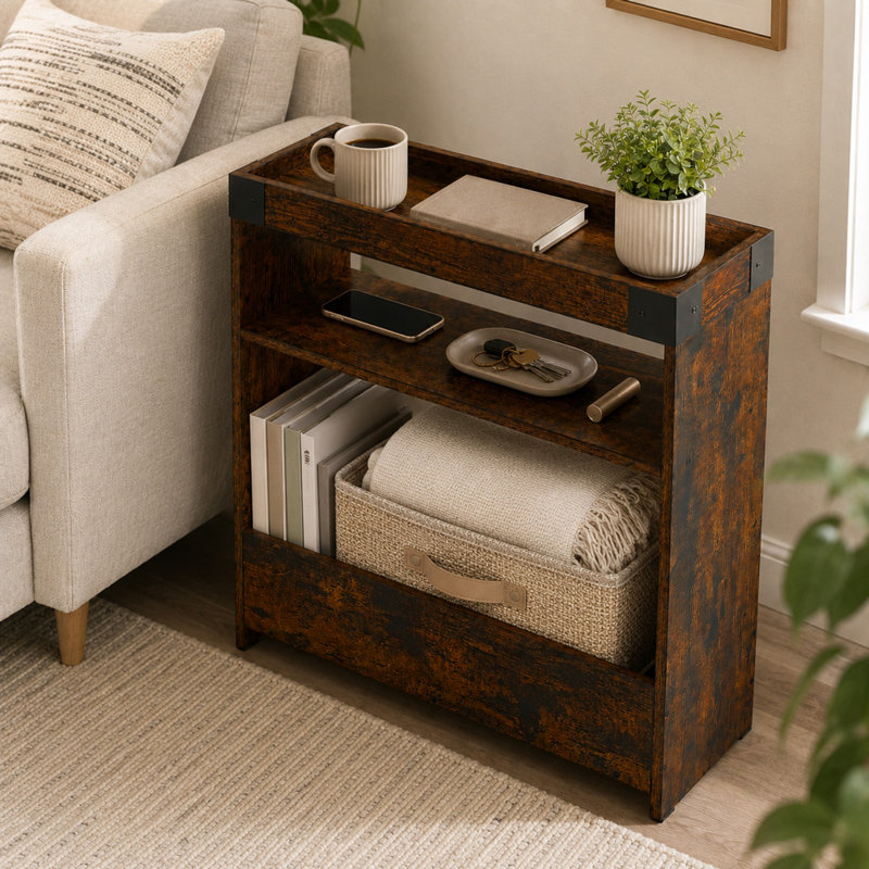 Table d'appoint Farmhouse, Rustic Brown