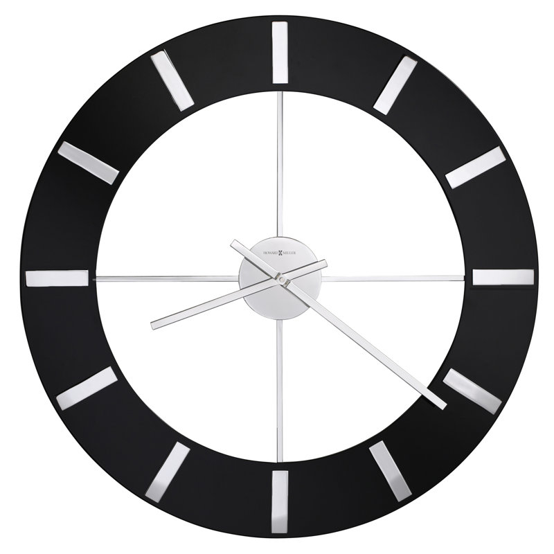 Metal Wall Clock, Black