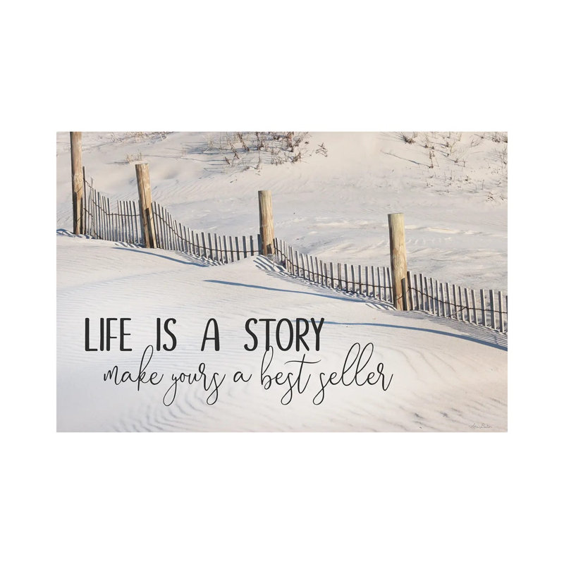 Life Is A Story by Lori Deiter - Wrapped Canvas Gallery-Wrapped Canvas Giclée, 20.32 cm H x 30.48 cm W