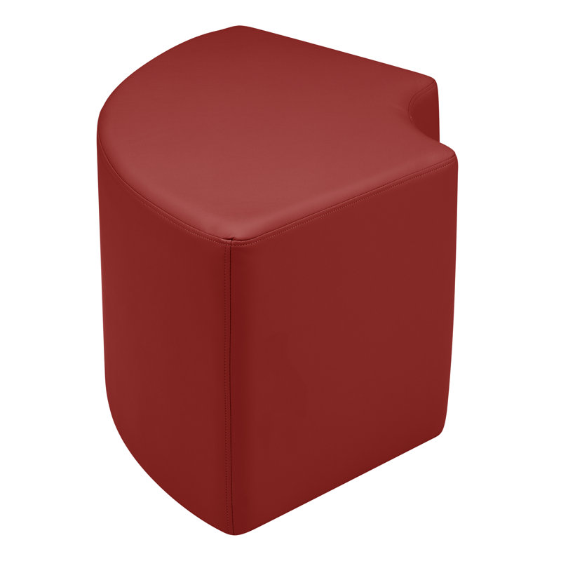 Tabouret de quart de salle à manger modulaire de Learniture, H 18 po x l 37 po x P 27 po, Bourgogne, Non