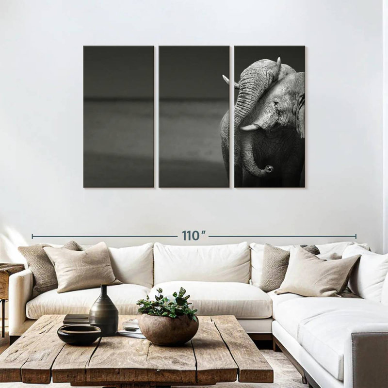 Brampt Elephants Love, 48" H x 74" W