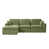 Chenille vert olive