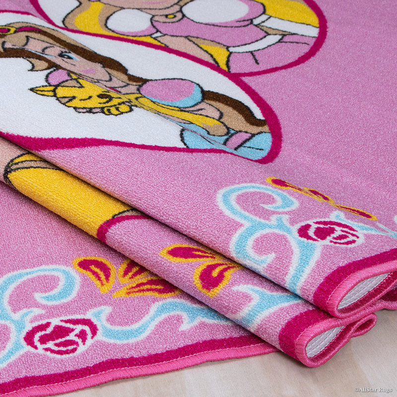Hand-Tufted Pink Area Rug, 4'11" x 6'11"