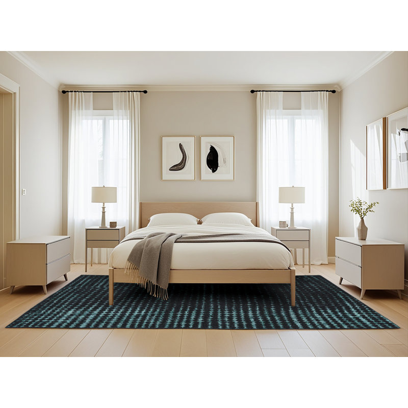 Tapis abstrait moderne 4398, Rectangle de 5 pi x 8 pi